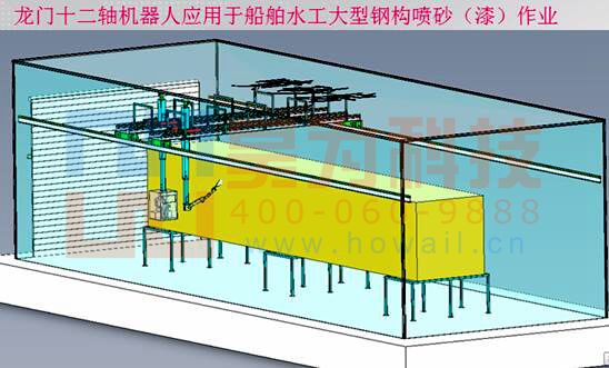 龍門十二軸A型涂裝機器人效果圖 龍門十二軸A型涂裝機器人效果圖